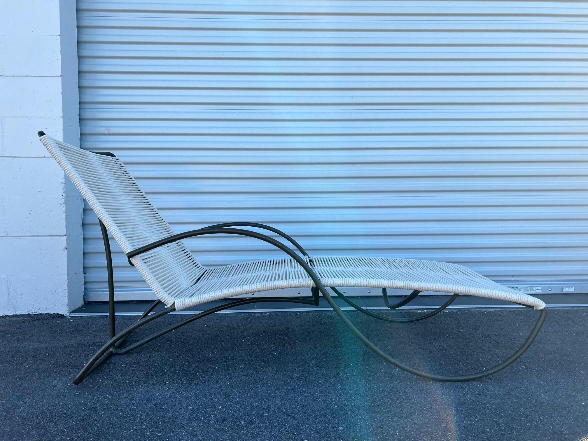 Bronze Chaise by Walter Lamb for Brown Jordan ca' 1950's For Sale 12