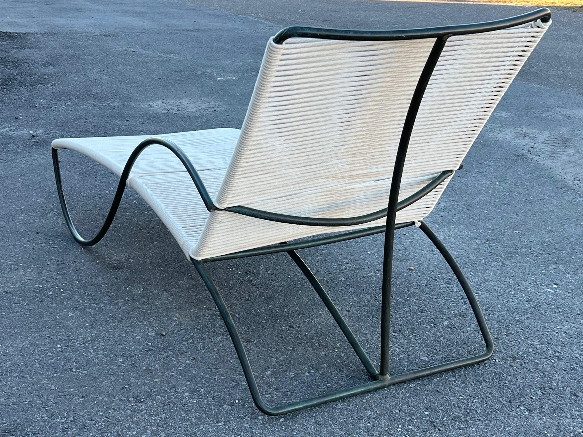 American Bronze Chaise by Walter Lamb for Brown Jordan ca' 1950's For Sale