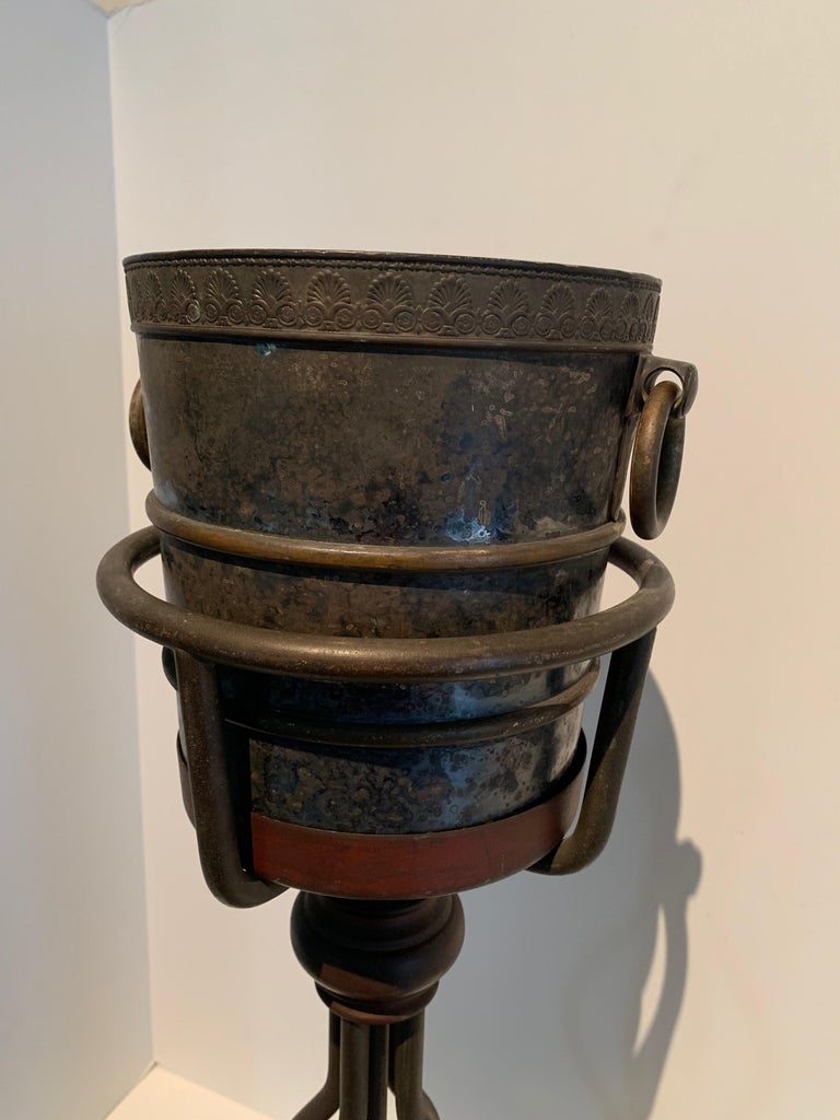 Bronze Champagne Bucket on Stand at 1stDibs bronze ice bucket