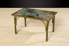 Bronze 'Chan' Coffee or Large End Table by Philip & Kelvin LaVerne, 1960s Signed