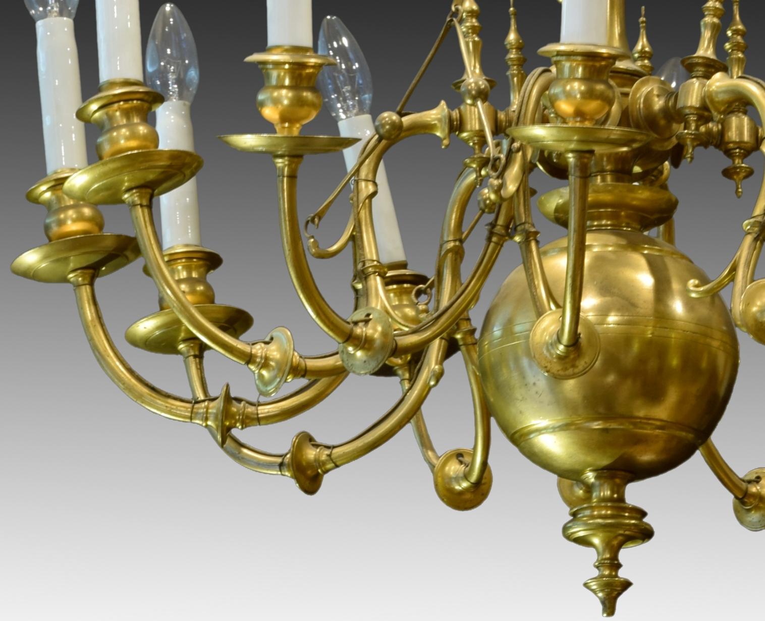 Bronze Chandelier, 19th Century In Good Condition For Sale In Madrid, ES