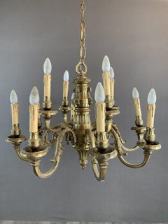 Bronze-Kronleuchter Frühes 20. Jahrhundert