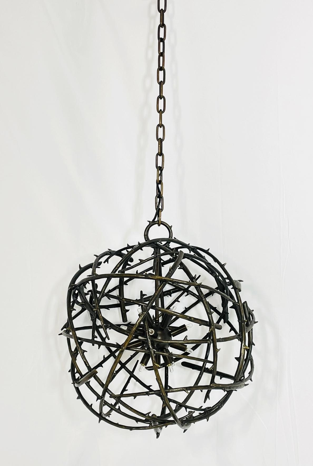 Lustre en bronze dans le style du modèle 