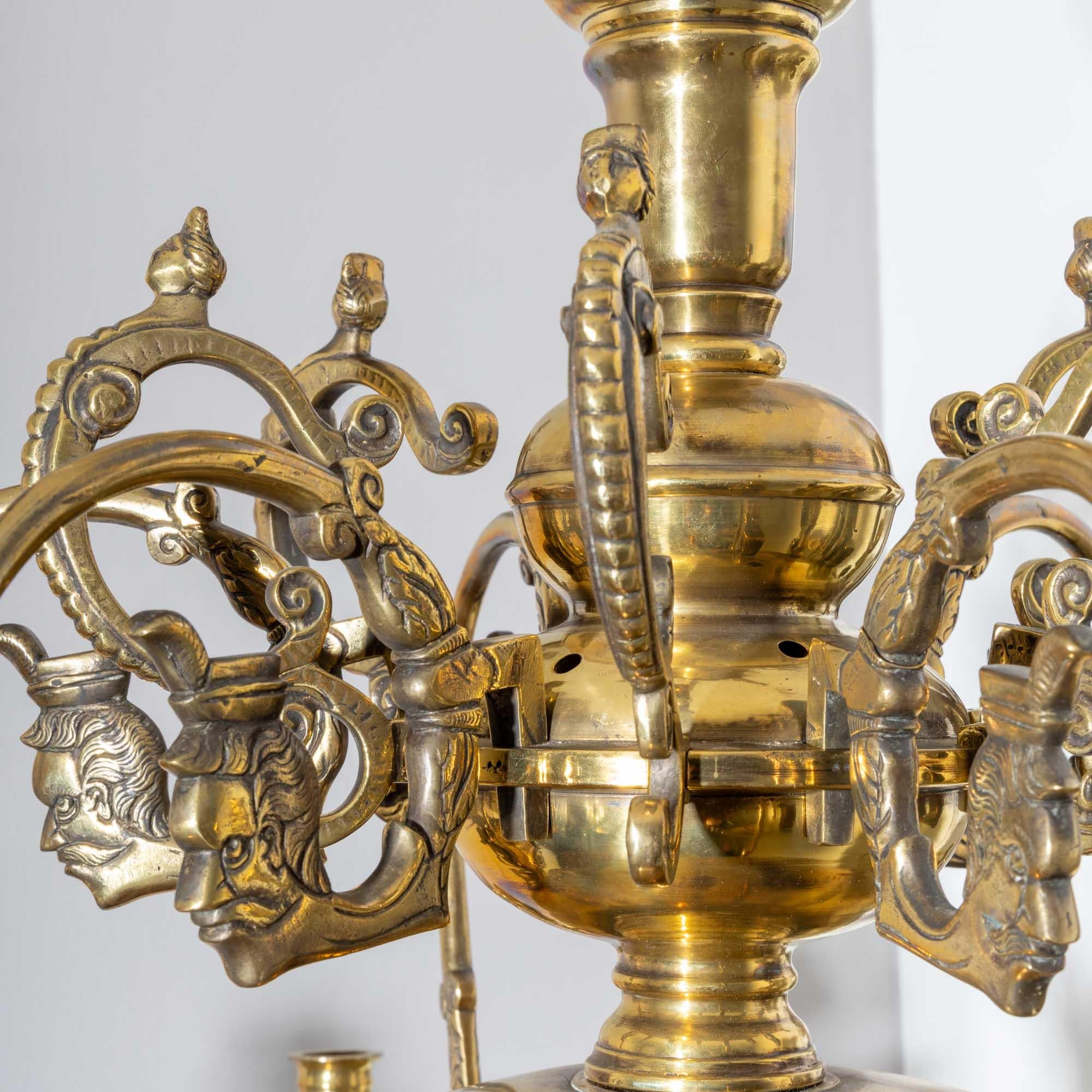 Bronze Chandelier with six arms, 19th century 2