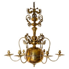 Bronze Chandelier with six arms, 19th century