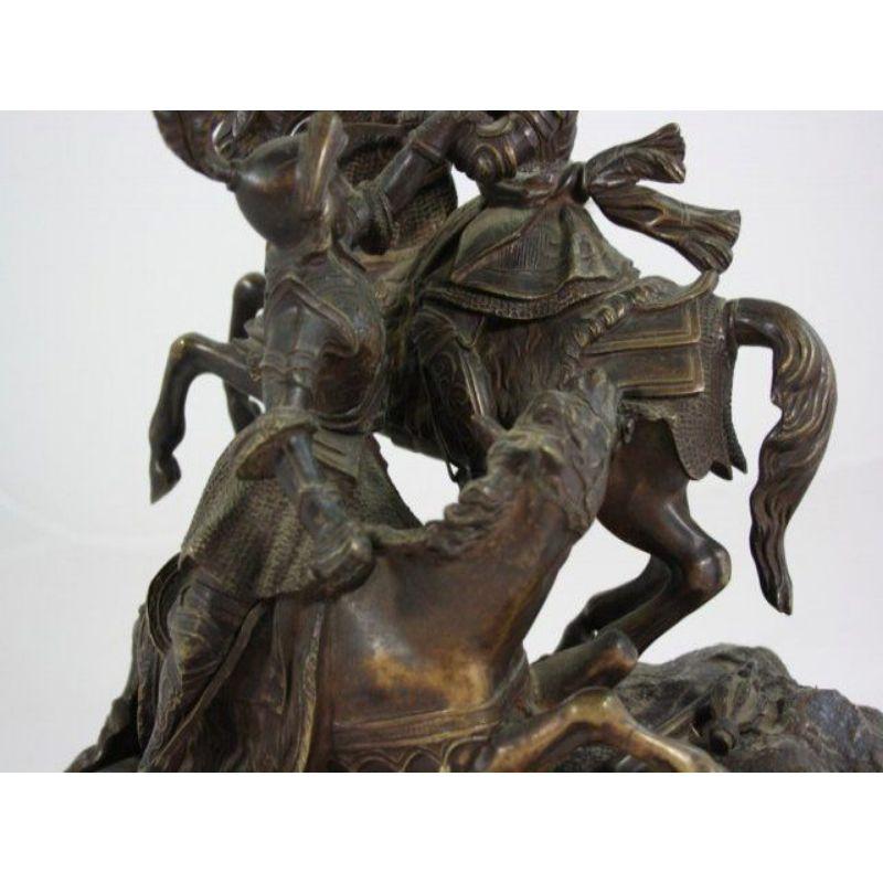 19th Century Bronze Charles Martel Nineteenth Time For Sale