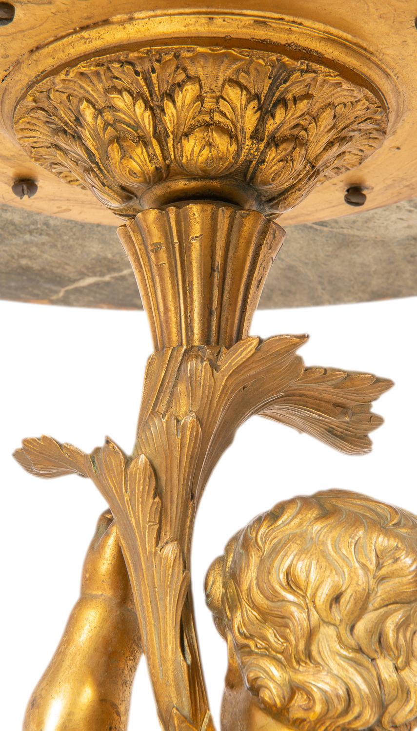 Bronze Cherub Side Table, circa 1920 5