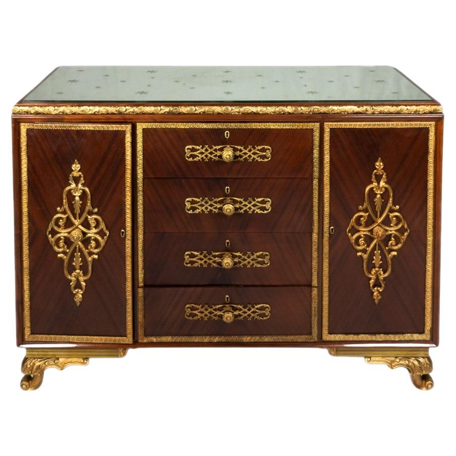 Bronze-Kommode im Louis-XV- Fusion-Stil, 20. Jahrhundert
