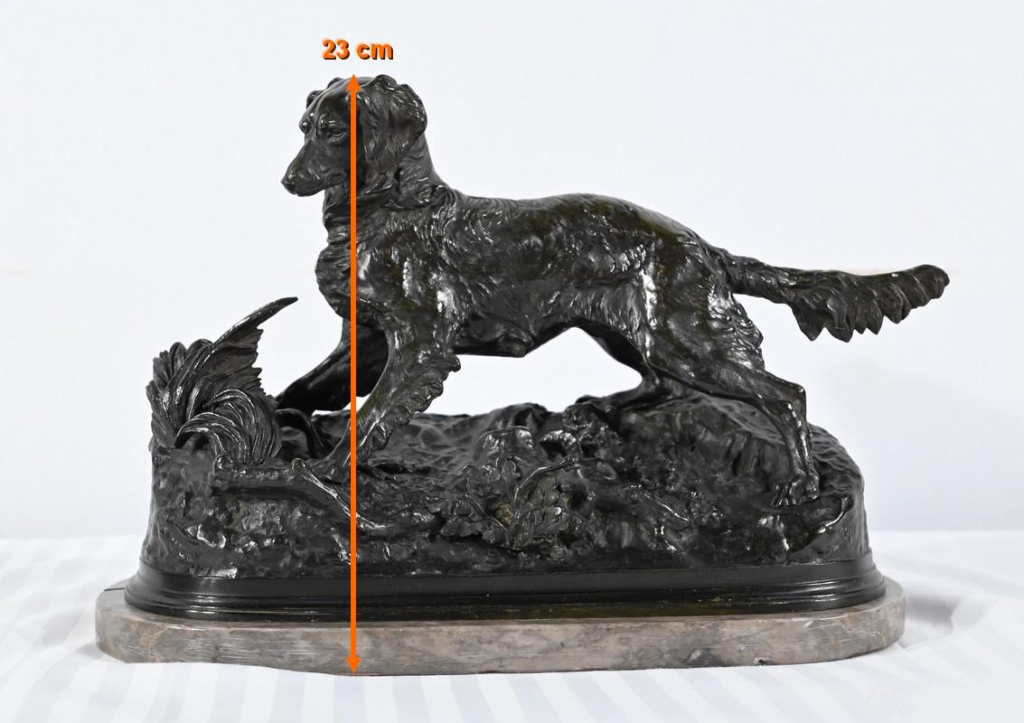 Bronze sculpture “Spaniel Dog”, signed P-J.Mêne – Mid-19th century For Sale 12