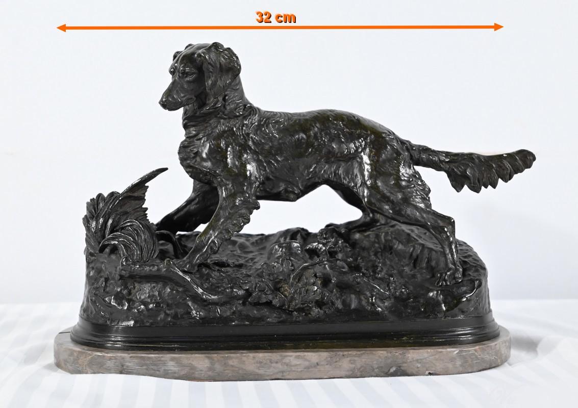 Bronze sculpture “Spaniel Dog”, signed P-J.Mêne – Mid-19th century For Sale 13