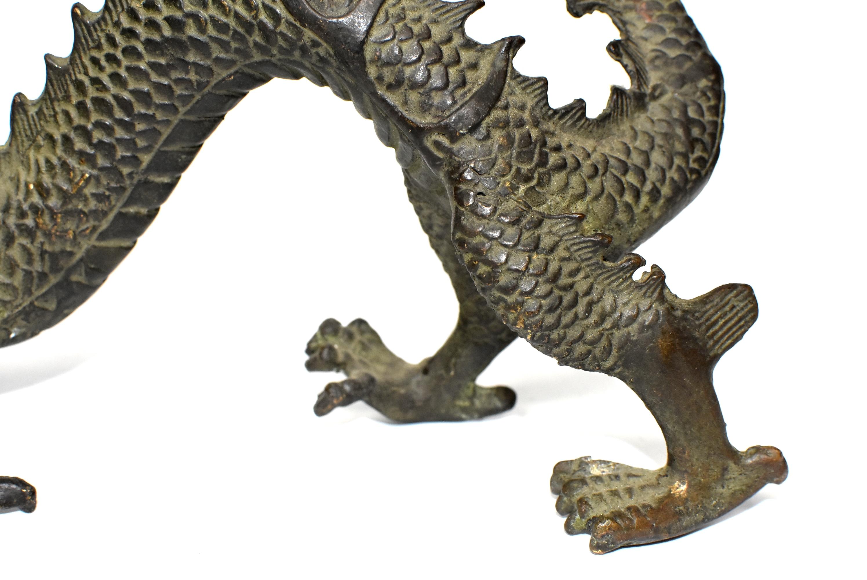 Bronze Chinese Dragon Statue 7