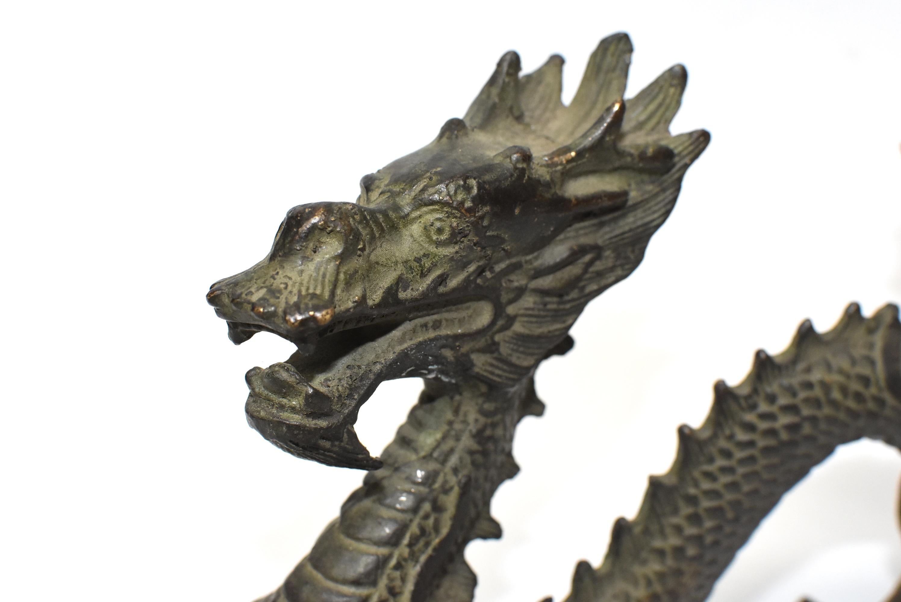 Bronze Chinese Dragon Statue 9