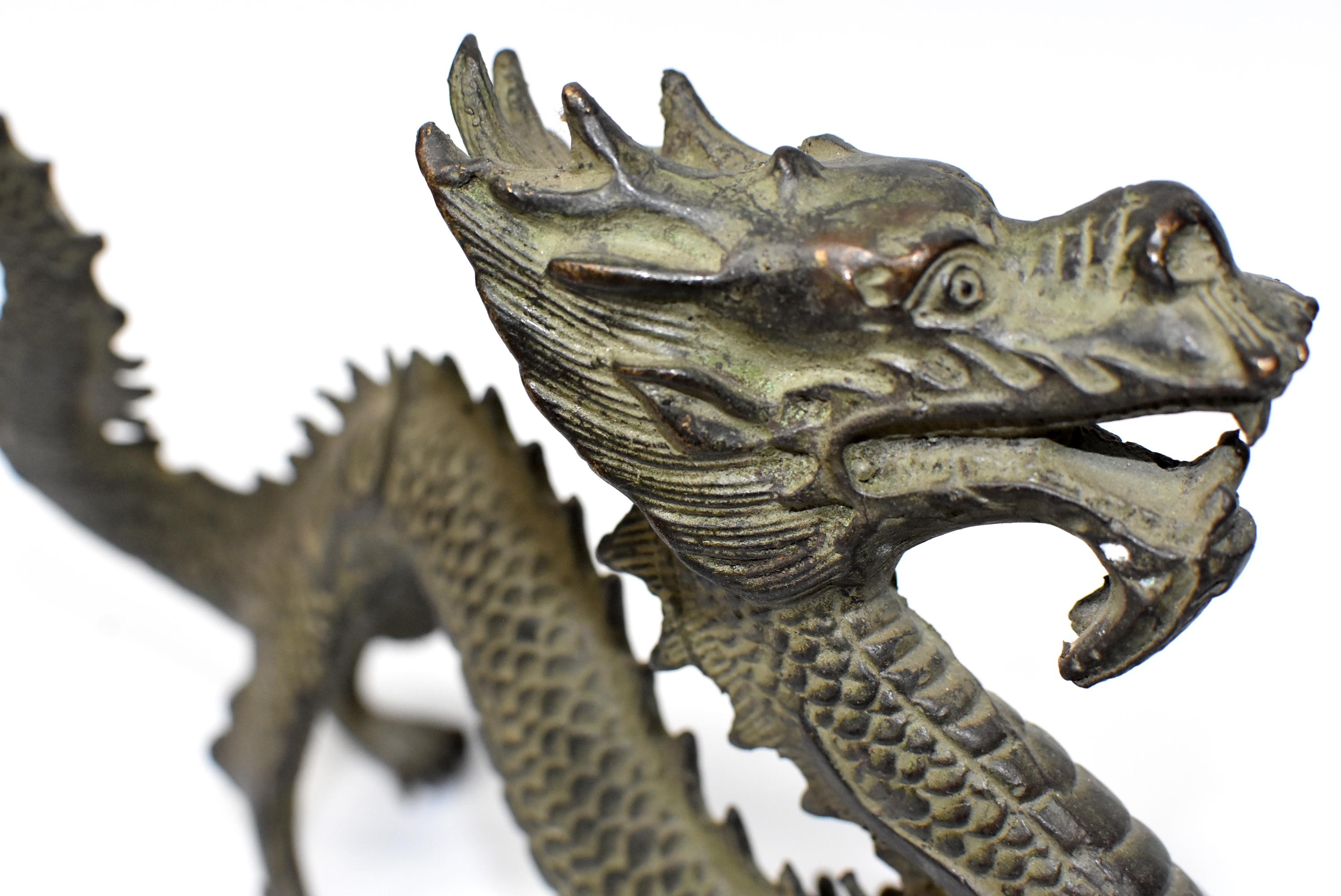 Bronze Chinese Dragon Statue 10