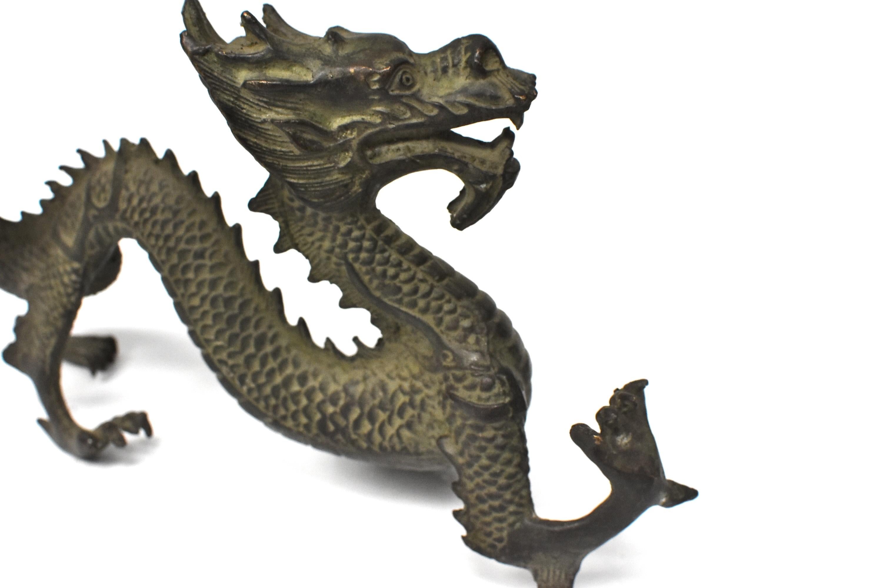 Bronze Chinese Dragon Statue 1