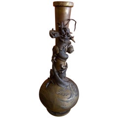 Bronze Chinese Dragon Vase