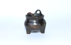 Bronze Chinese Mini Censer Set of Three Incense Burners