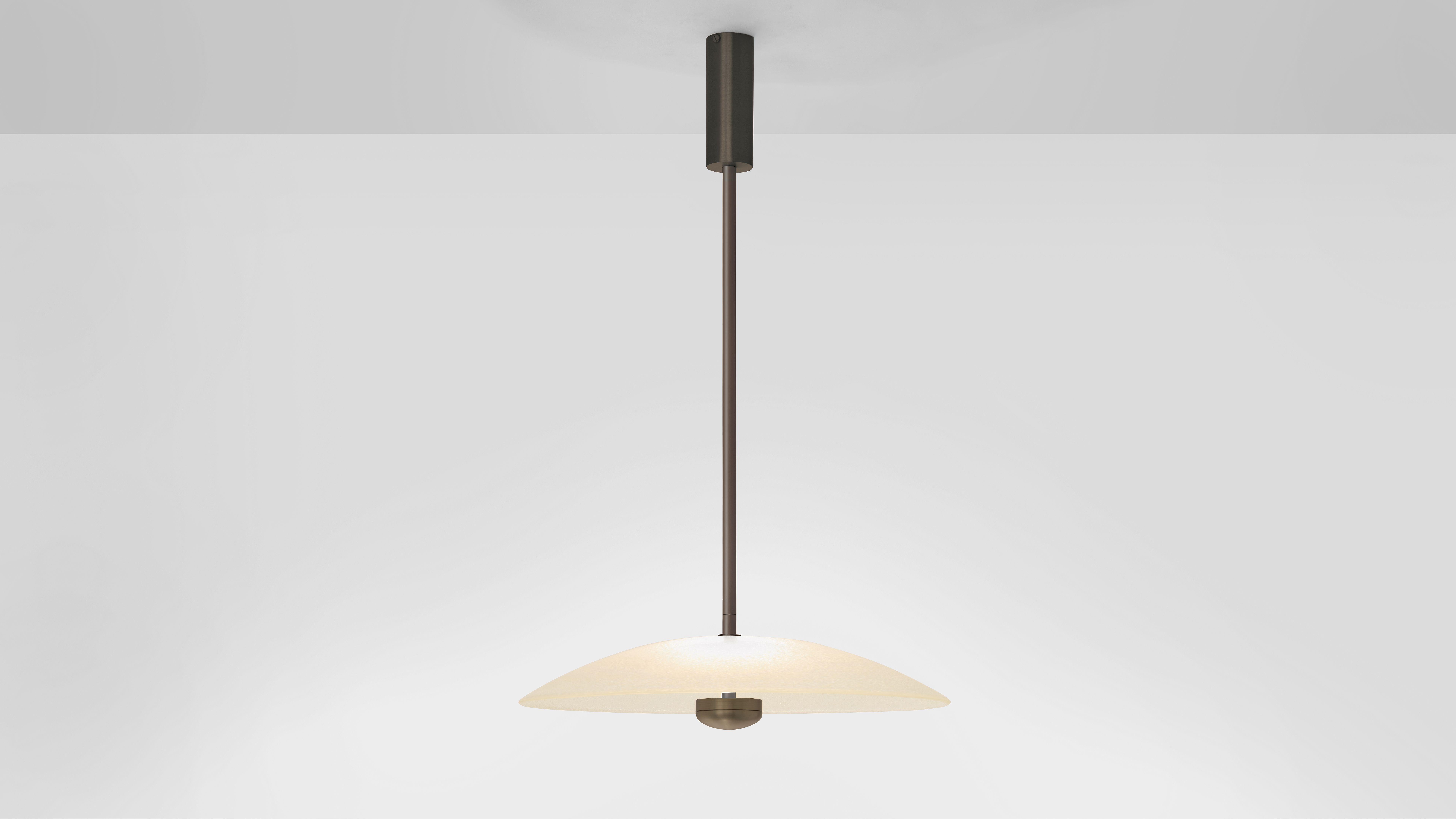 Modern Bronze Cielo Large Pendant by CTO Lighting For Sale