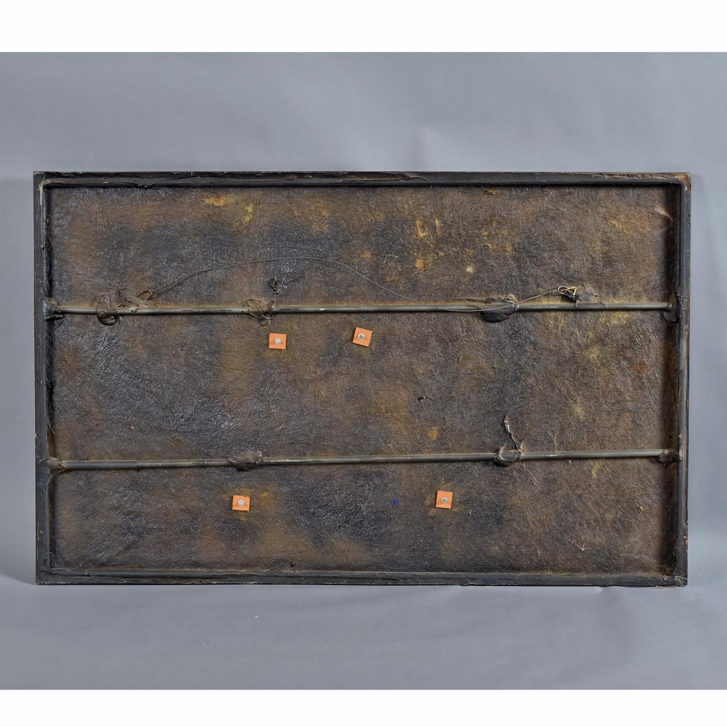 Fibre de verre Sculpture murale de paysage urbain en bronze par Finesse Originals, 1970 en vente