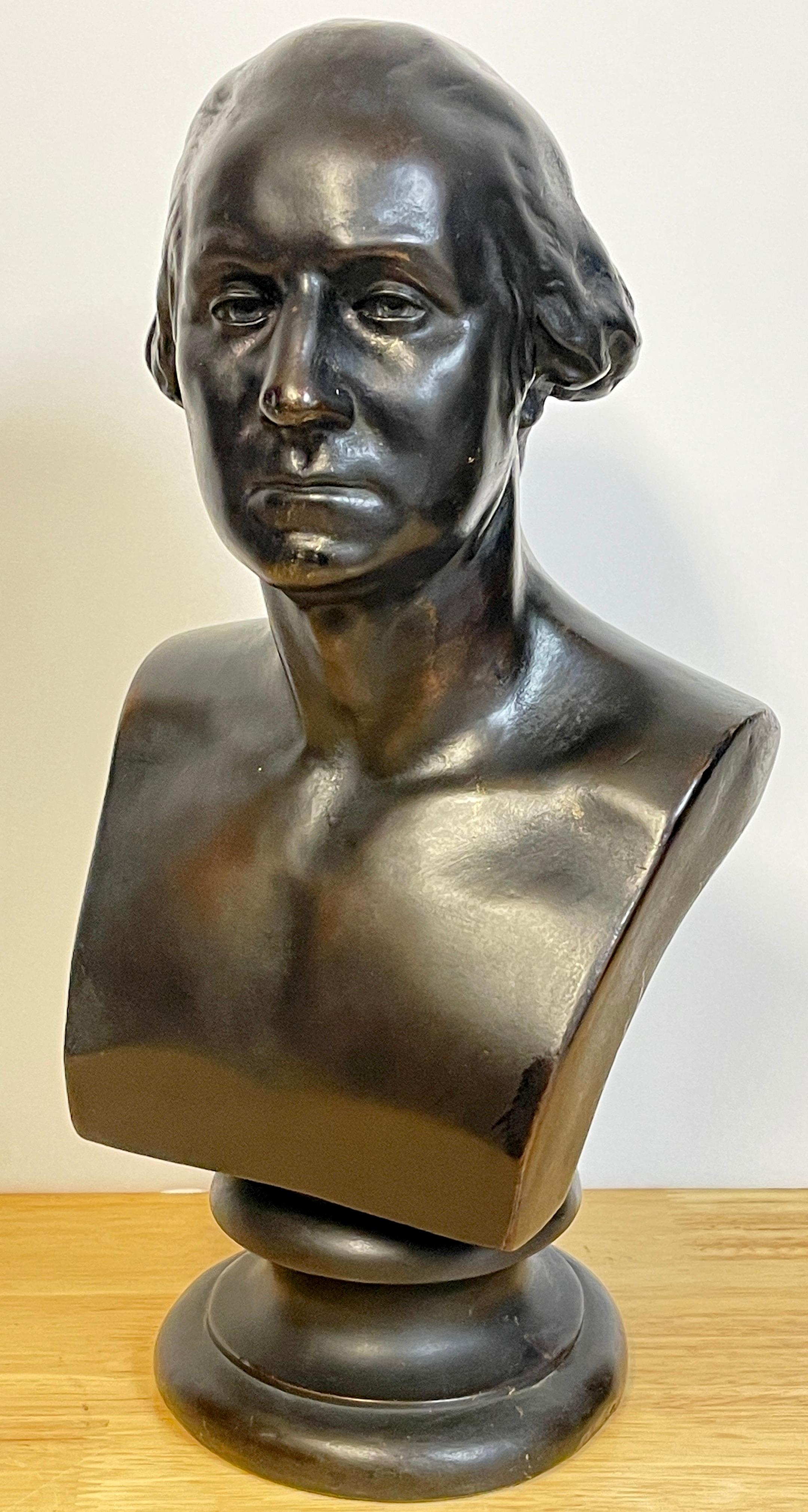Bronze Clad Bust of George Washington, after Houdon For Sale 1