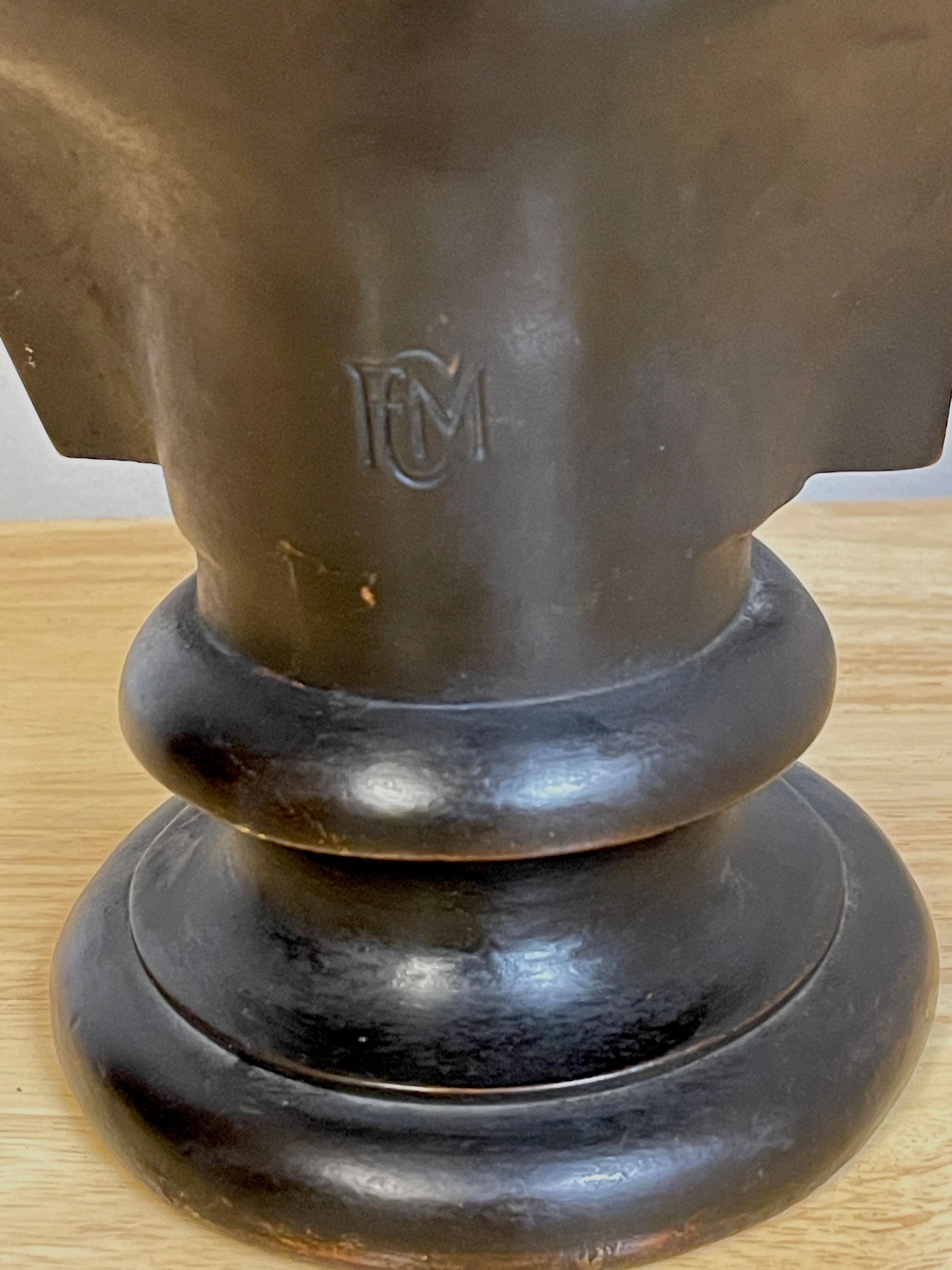 American Bronze Clad Bust of George Washington, after Houdon