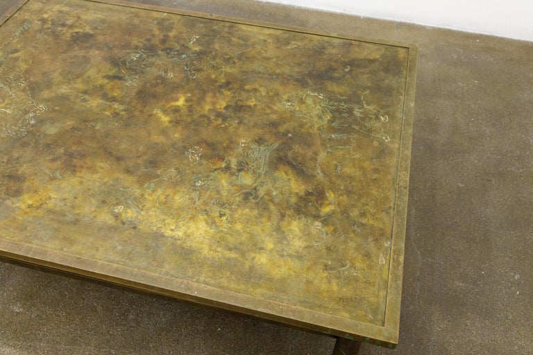 Bronze 'Classical' Cocktail Table by Philip & Kelvin LaVerne, 1960s, Signed For Sale 4