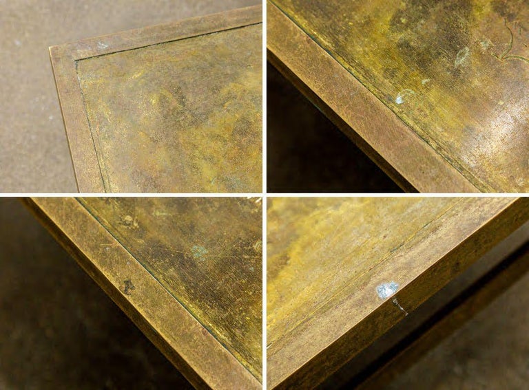 Bronze 'Classical' Cocktail Table by Philip & Kelvin LaVerne, 1960s, Signed For Sale 12
