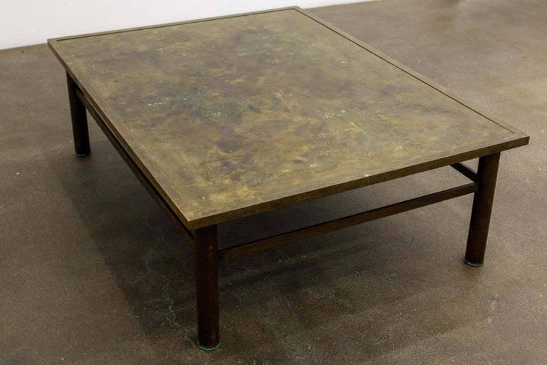 Mid-20th Century Bronze 'Classical' Cocktail Table by Philip & Kelvin LaVerne, 1960s, Signed For Sale