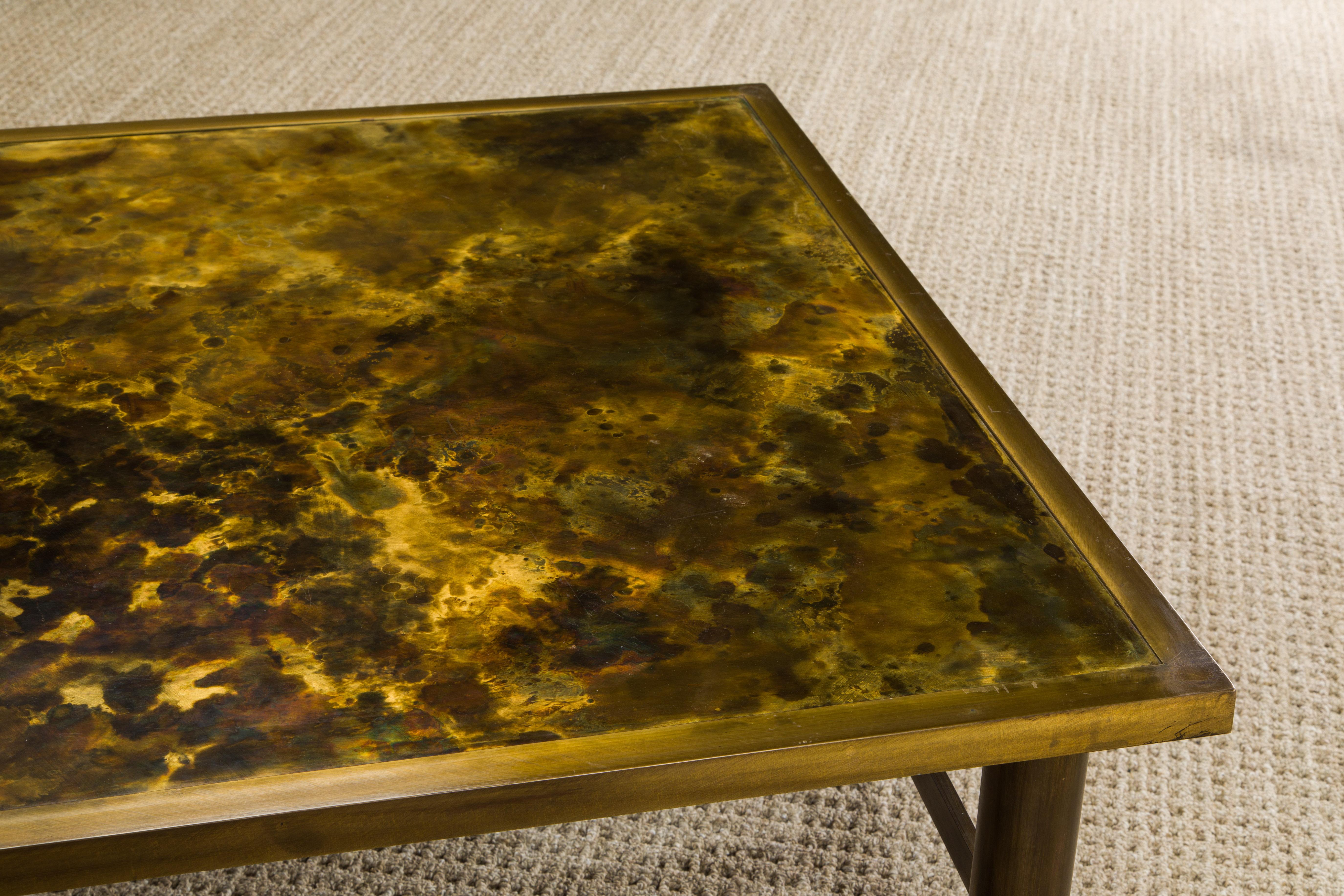 Bronze Cocktail or Large Side Table by Philip & Kelvin LaVerne, 1960s, Signed 2