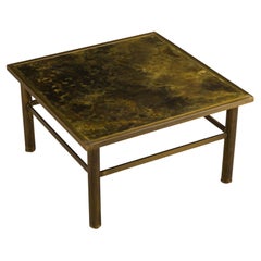 Bronze Cocktail or Large Side Table by Philip & Kelvin LaVerne, 1960s, Signed
