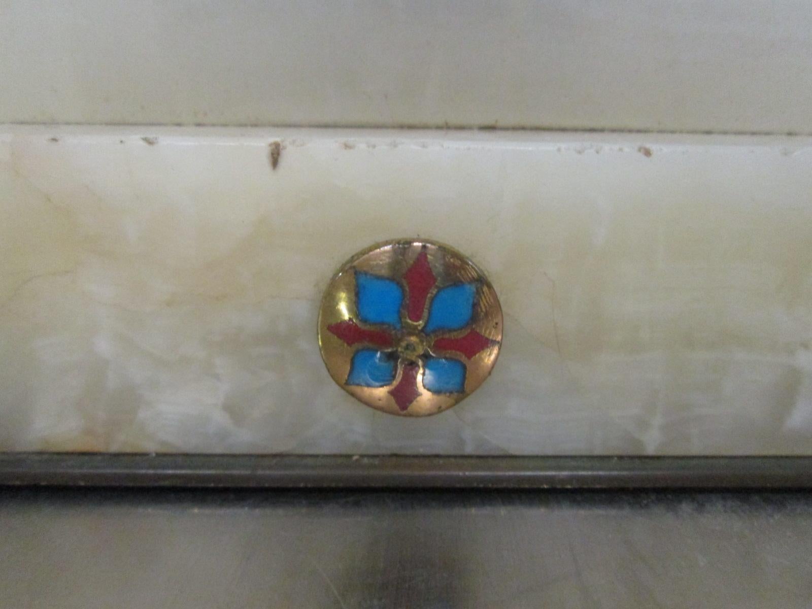 Bronze-Cloisonn-Tafelaufsatz Schale im Angebot 3