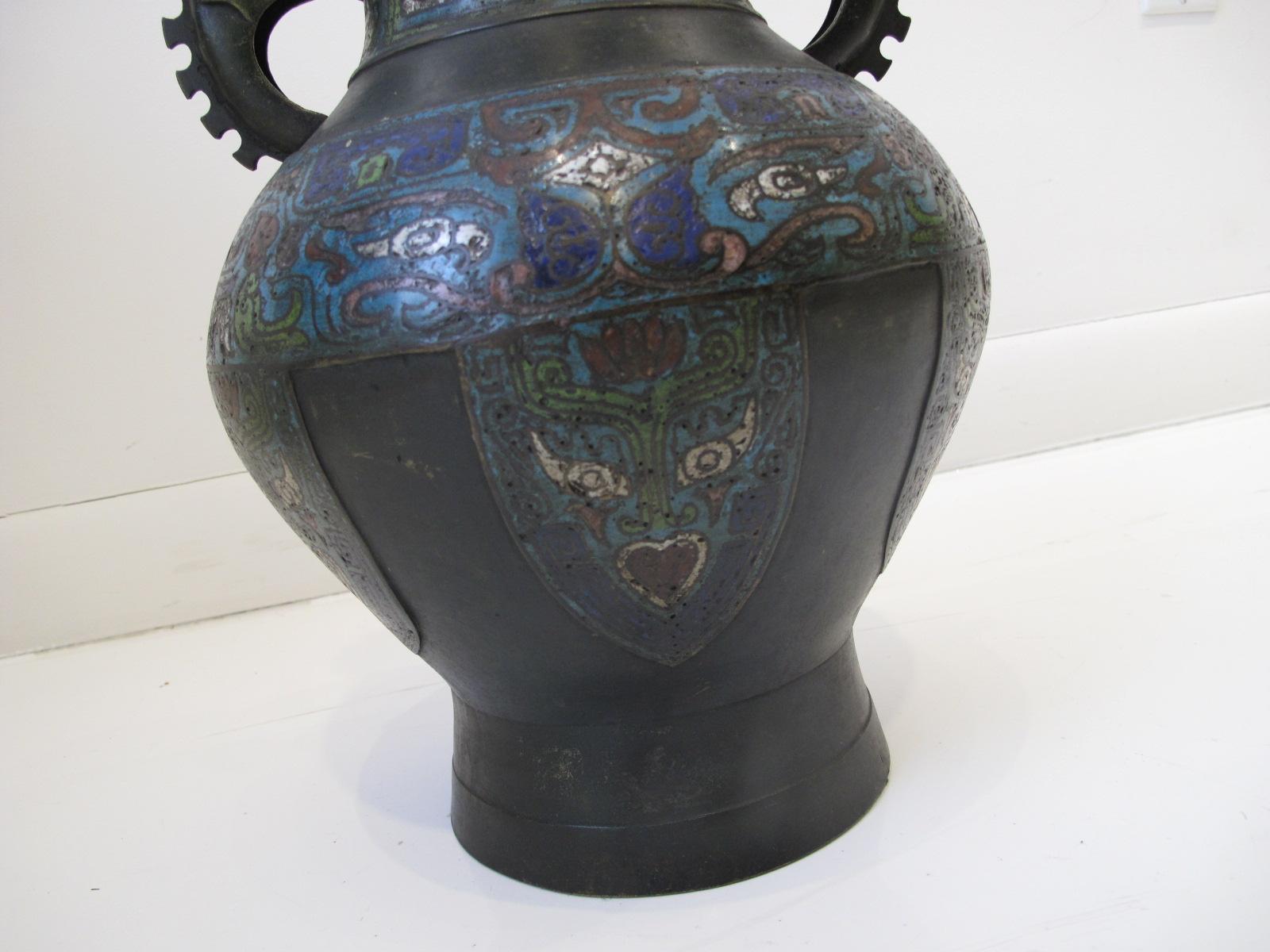 Late 19th Century Bronze Cloisonne Qing Dynasty 