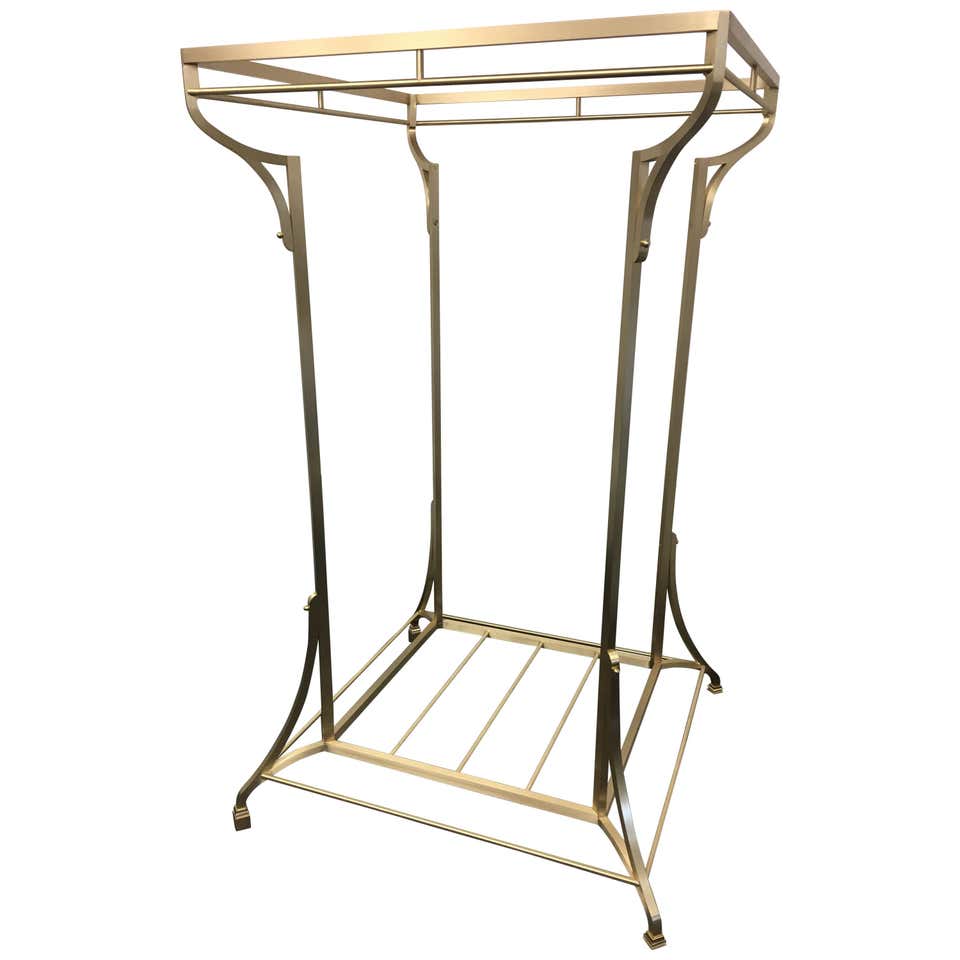 French Brass Clothes Rack at 1stdibs