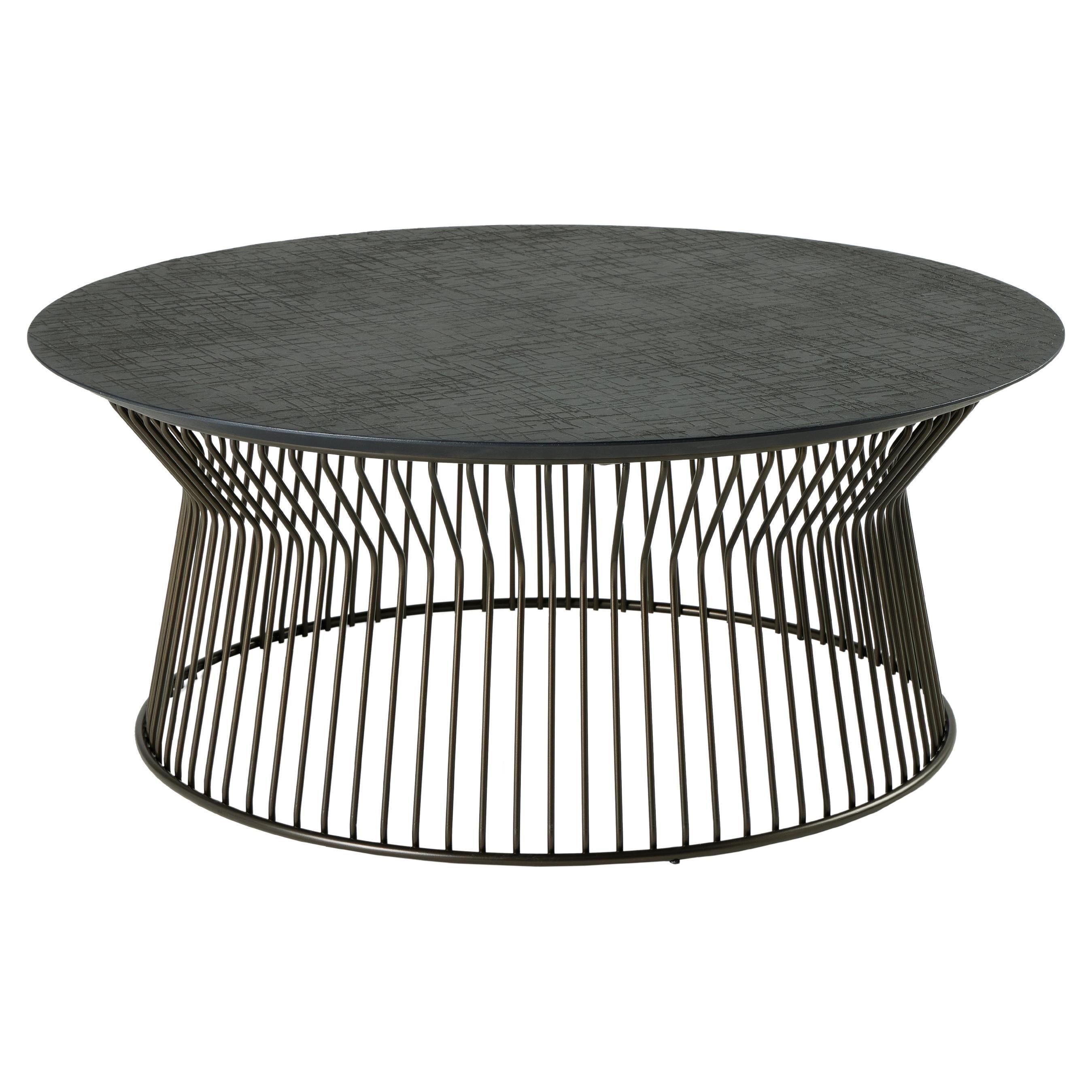 Bronze Coccodrillo Cesto 900 Coffee Table by Disain1971