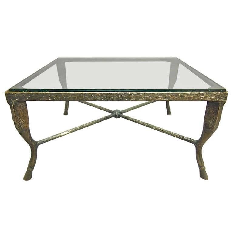 Coffee Tables Patinated Bronze signed, Christopher Chodoff, USA, 1980s