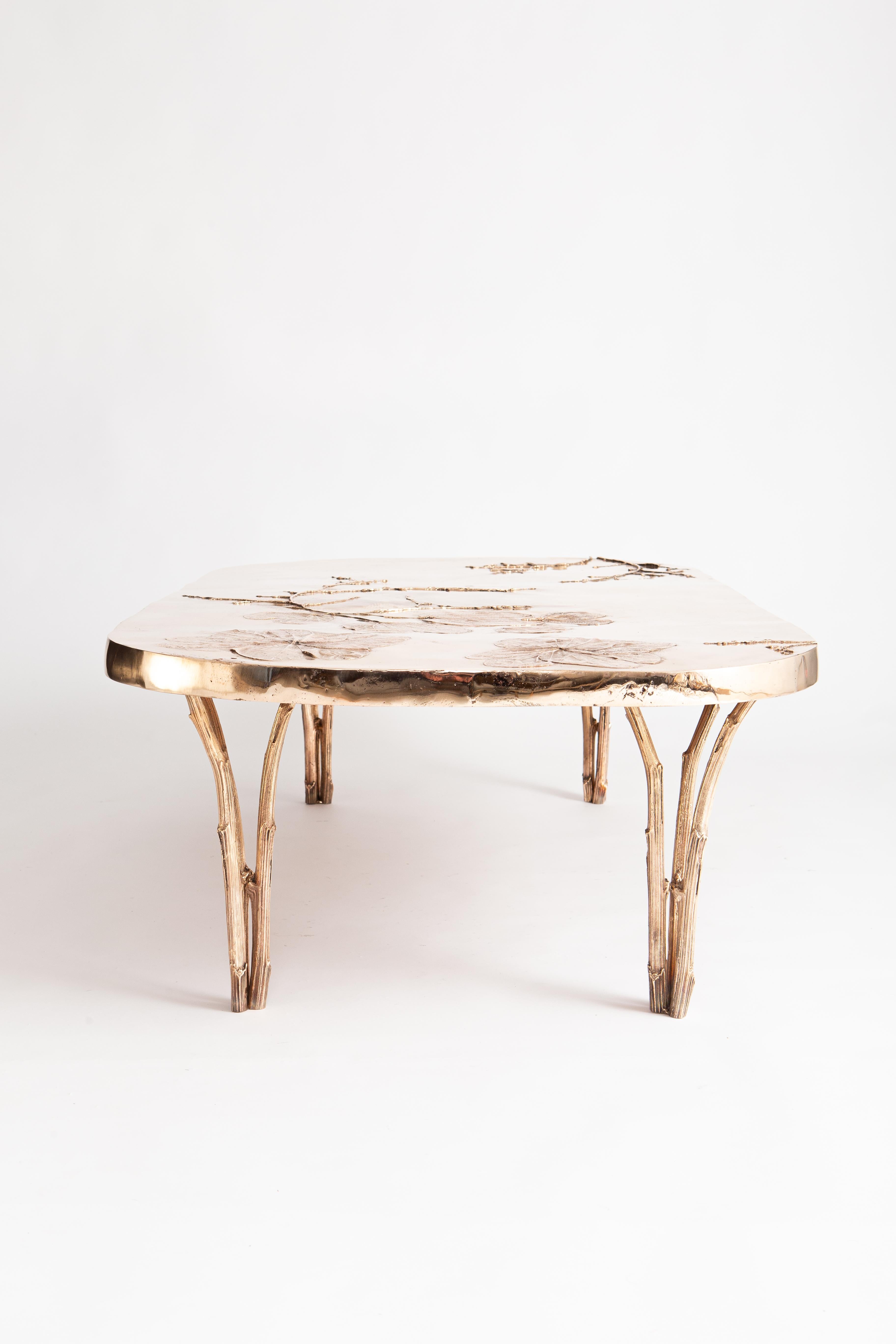Bronze Coffee Table by Clotilde Ancarani - Signed and numbered For Sale 5