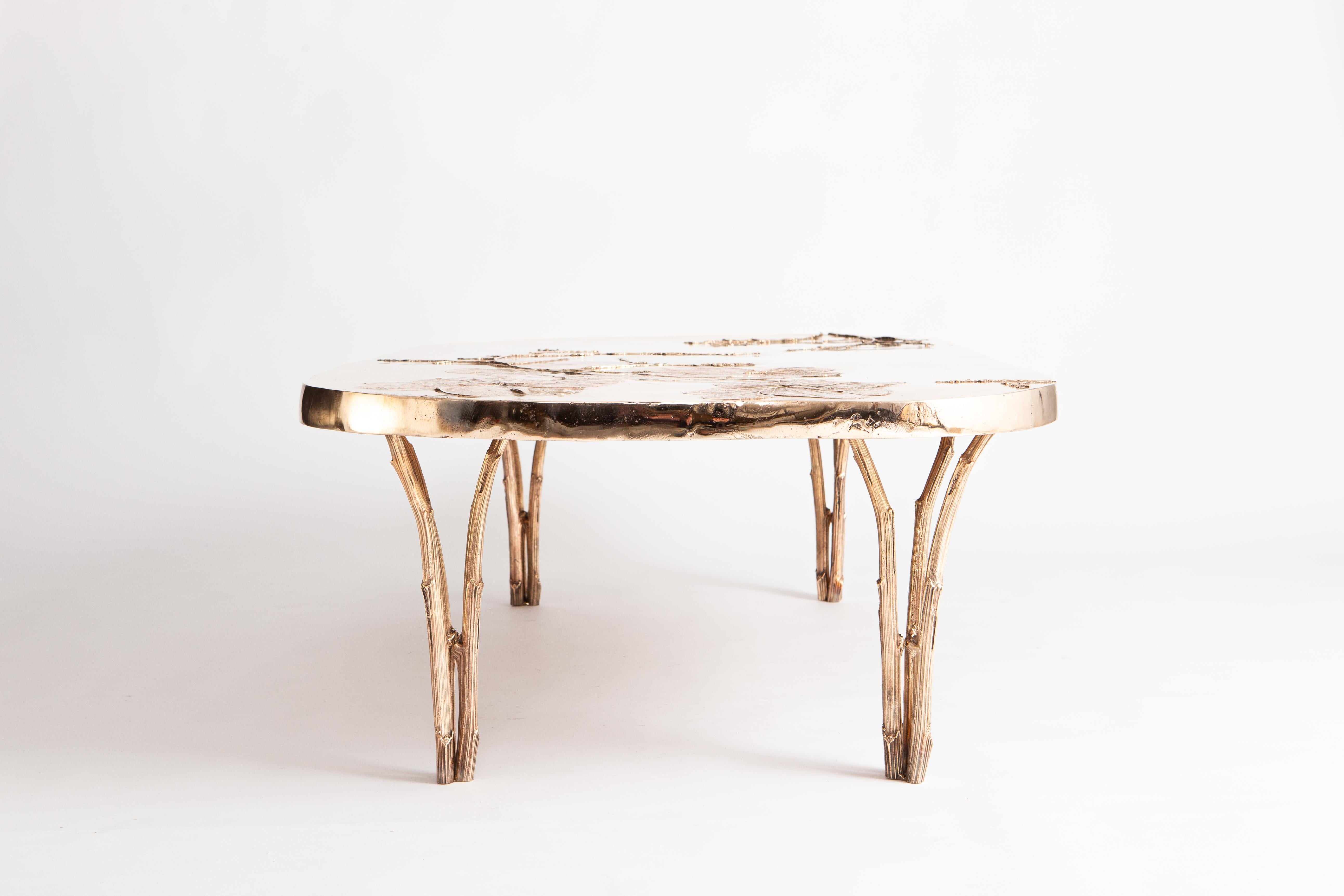 Bronze Coffee Table by Clotilde Ancarani - Signed and numbered For Sale 6
