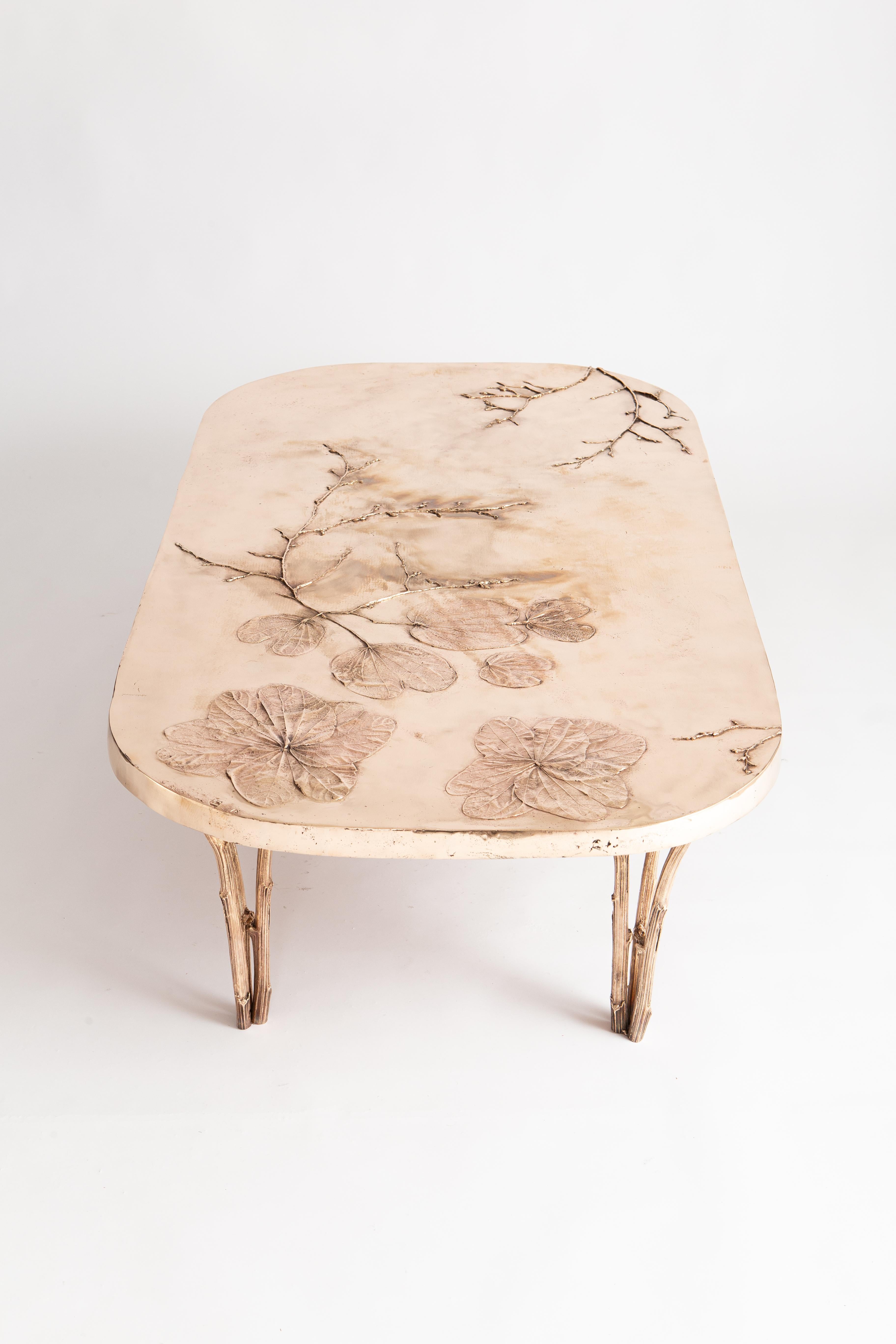 Bronze Coffee Table by Clotilde Ancarani - Signed and numbered For Sale 7