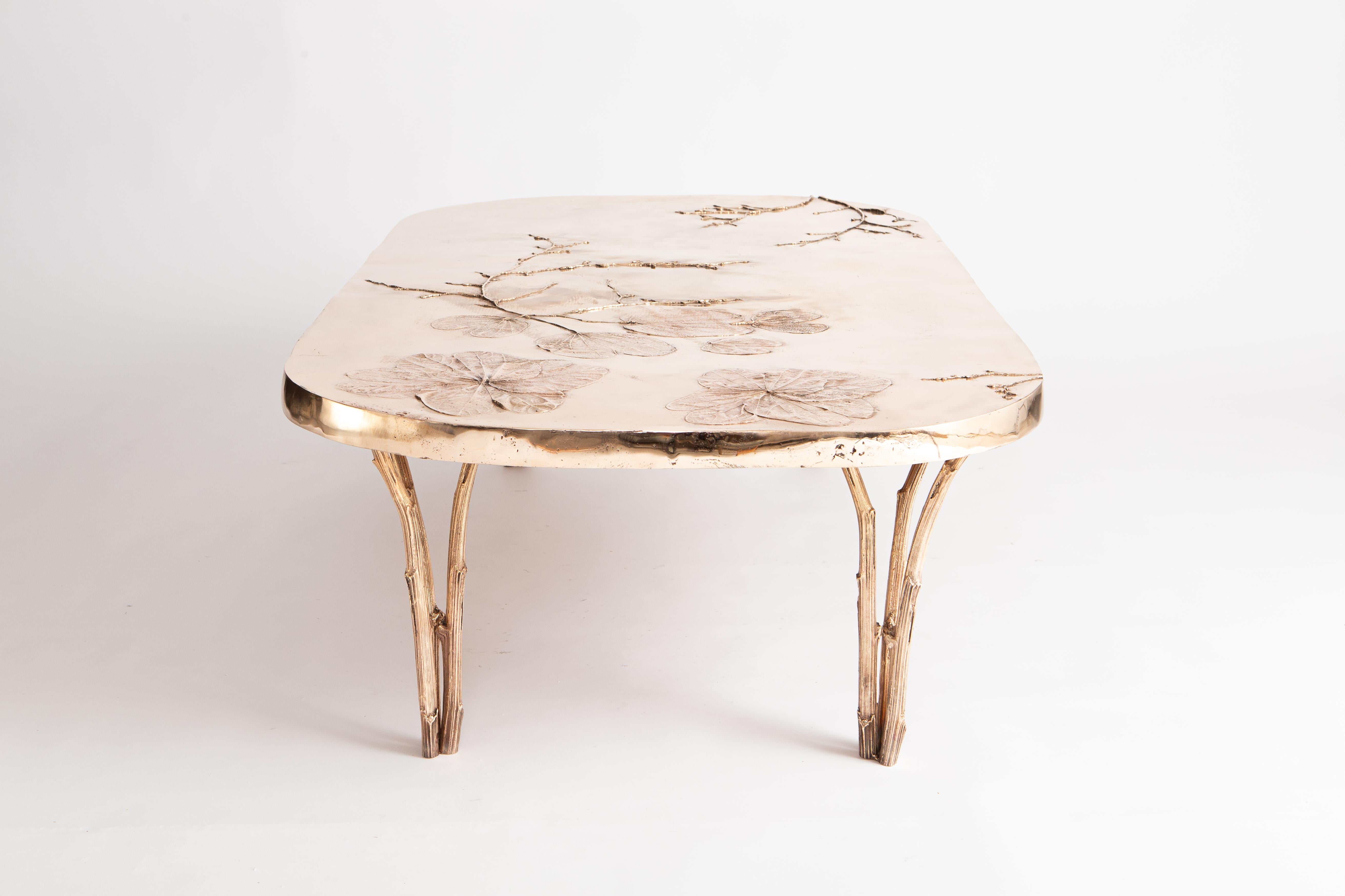 Bronze Coffee Table by Clotilde Ancarani - Signed and numbered For Sale 8
