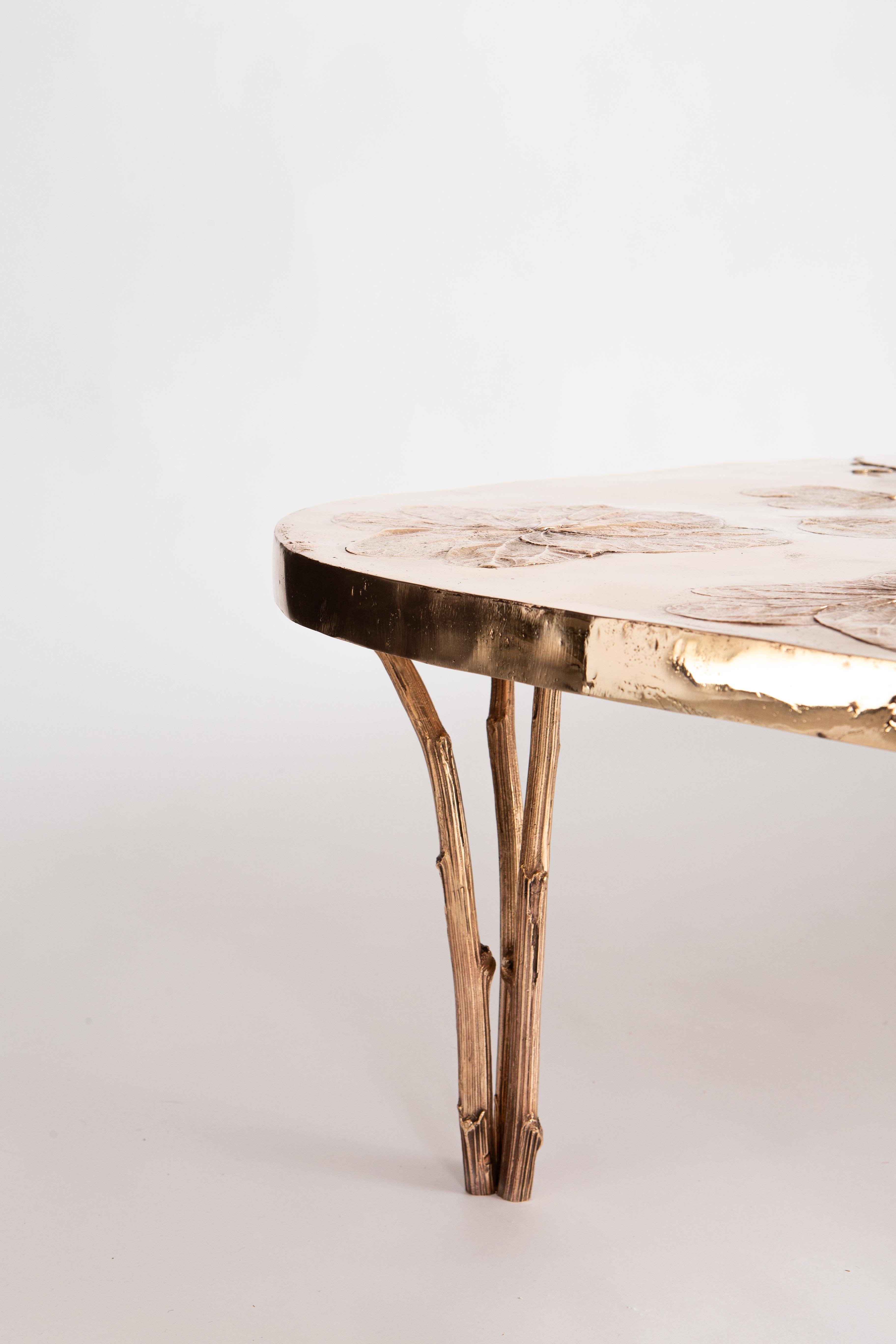 Bronze Coffee Table by Clotilde Ancarani - Signed and numbered In Good Condition For Sale In Saint-Ouen, FR