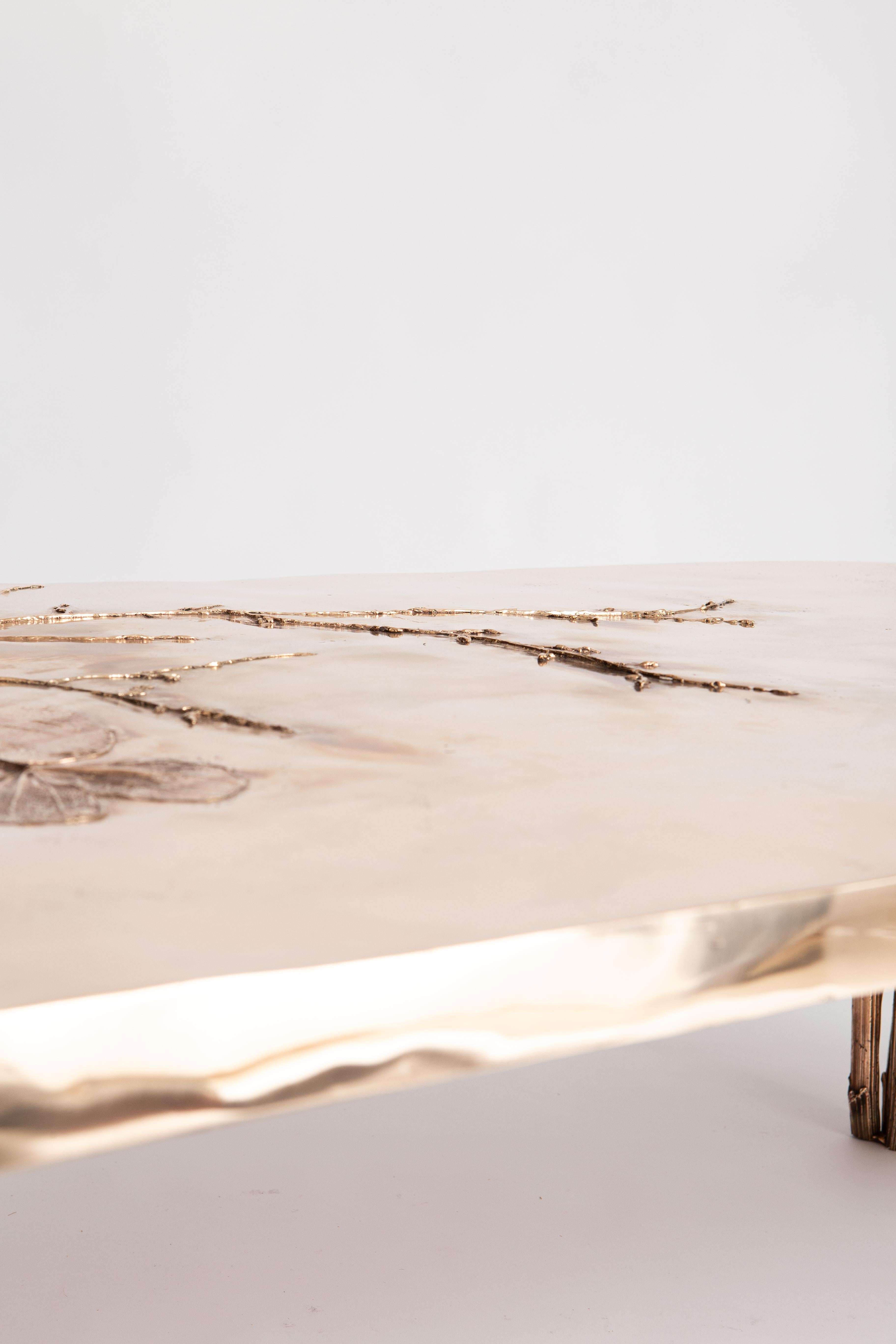 Bronze Coffee Table by Clotilde Ancarani - Signed and numbered For Sale 3