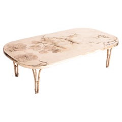 Mesa baja de bronce de Clotilde Ancarani - Firmada y numerada