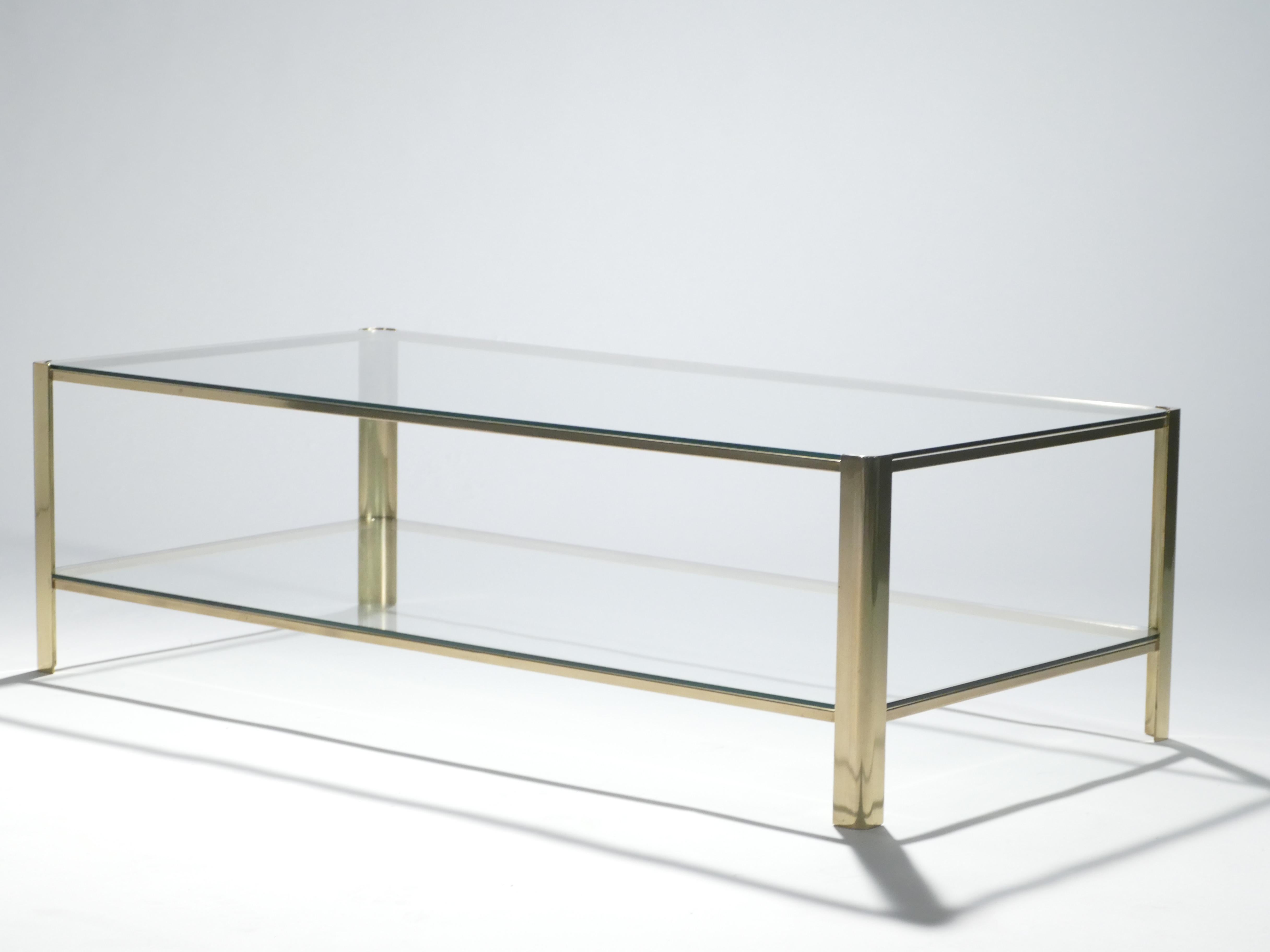 French Bronze Coffee Table by Jacques Quinet for Broncz, 1960s