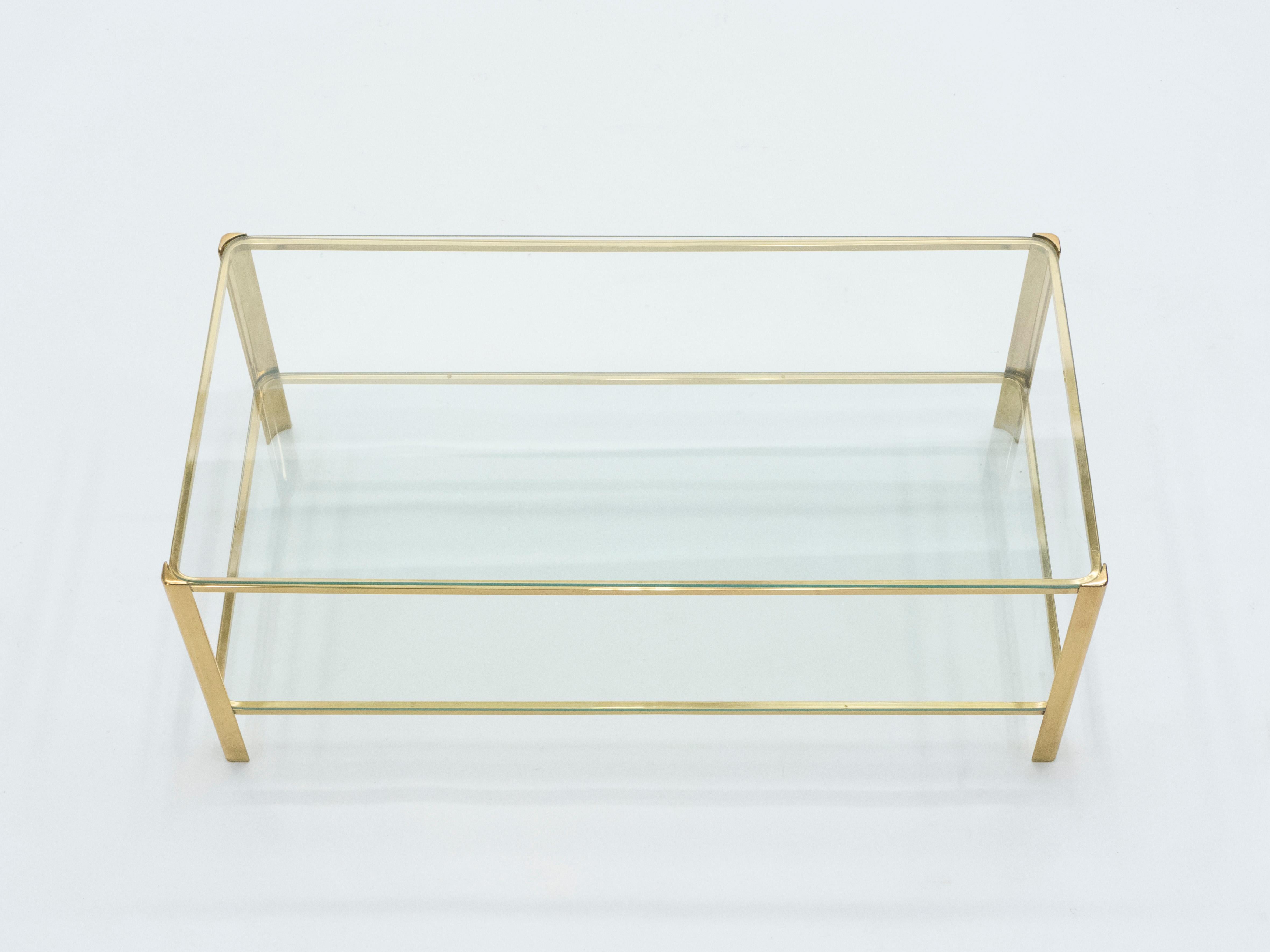 French Bronze Coffee Table by Jacques Quinet for Broncz, 1960s