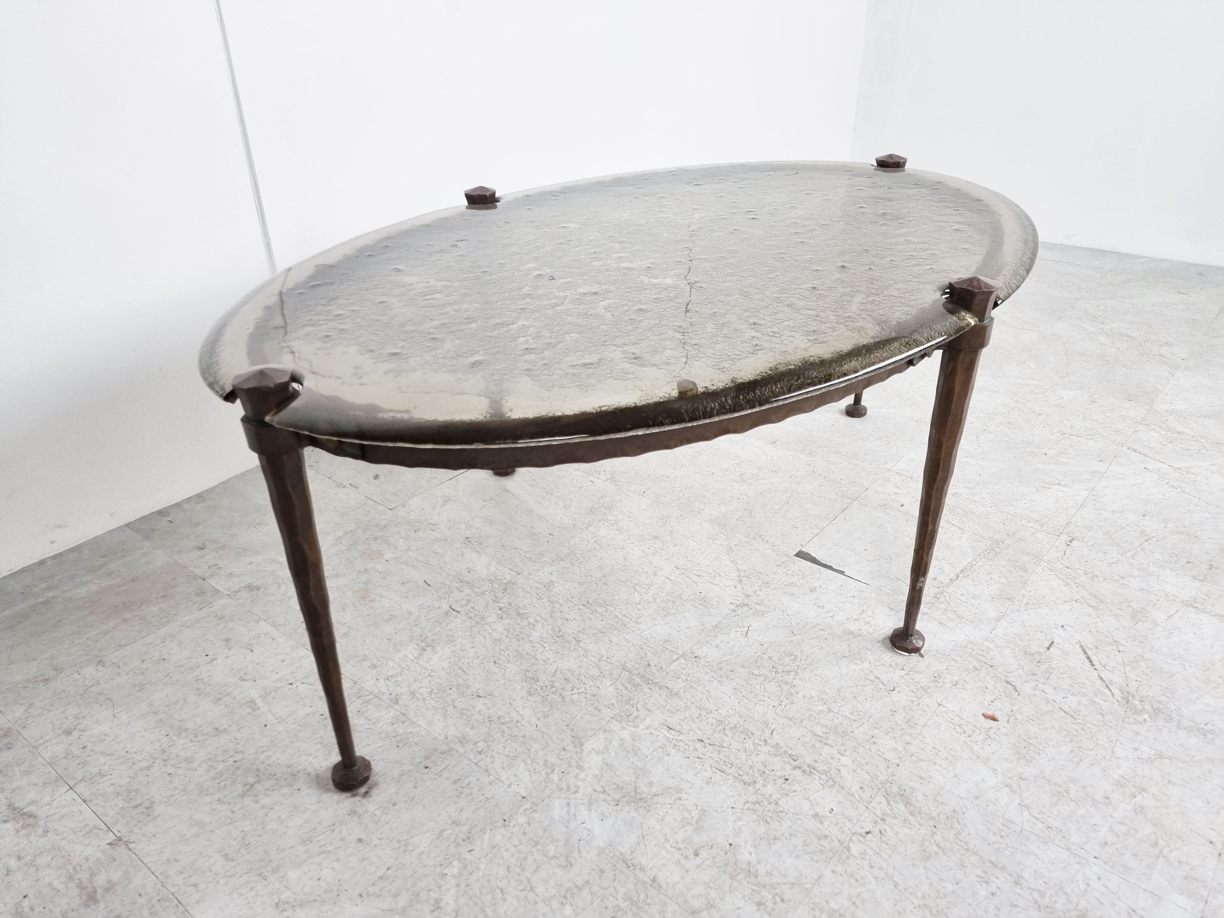 Late 20th Century Bronze coffee table by Lothar Klute, 1970s