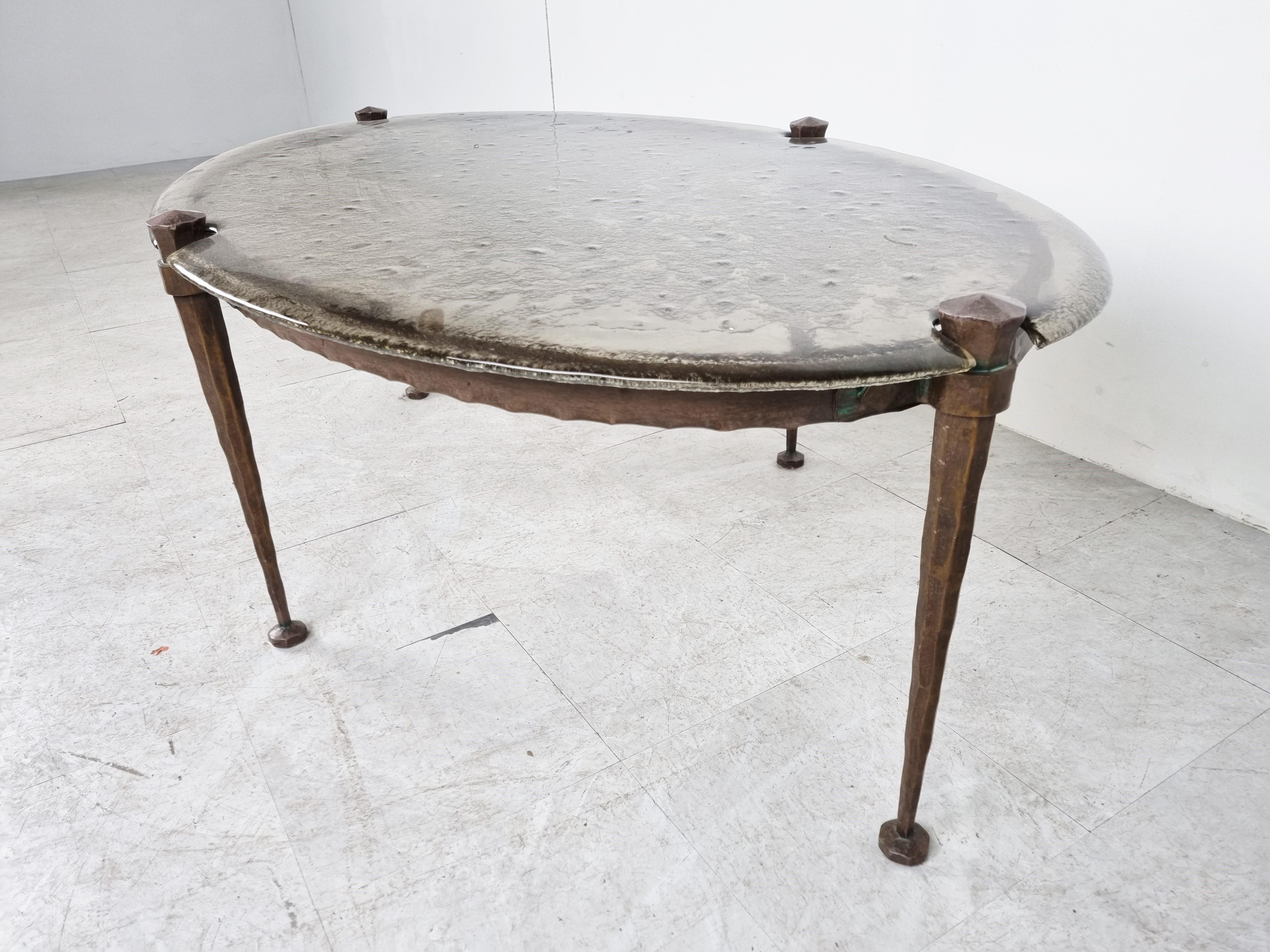 Bronze coffee table by Lothar Klute, 1970s 2