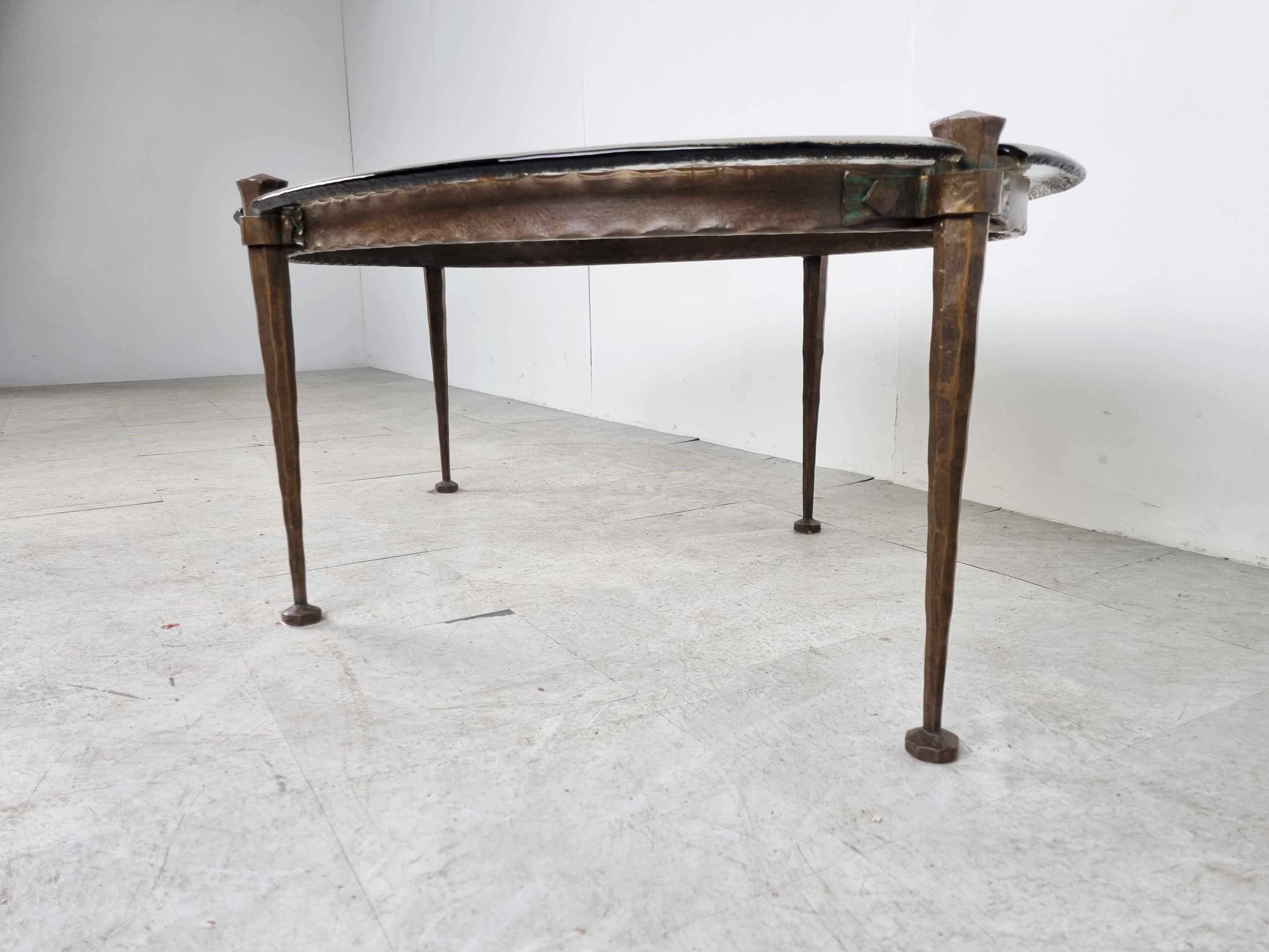 Bronze coffee table by Lothar Klute, 1970s 3