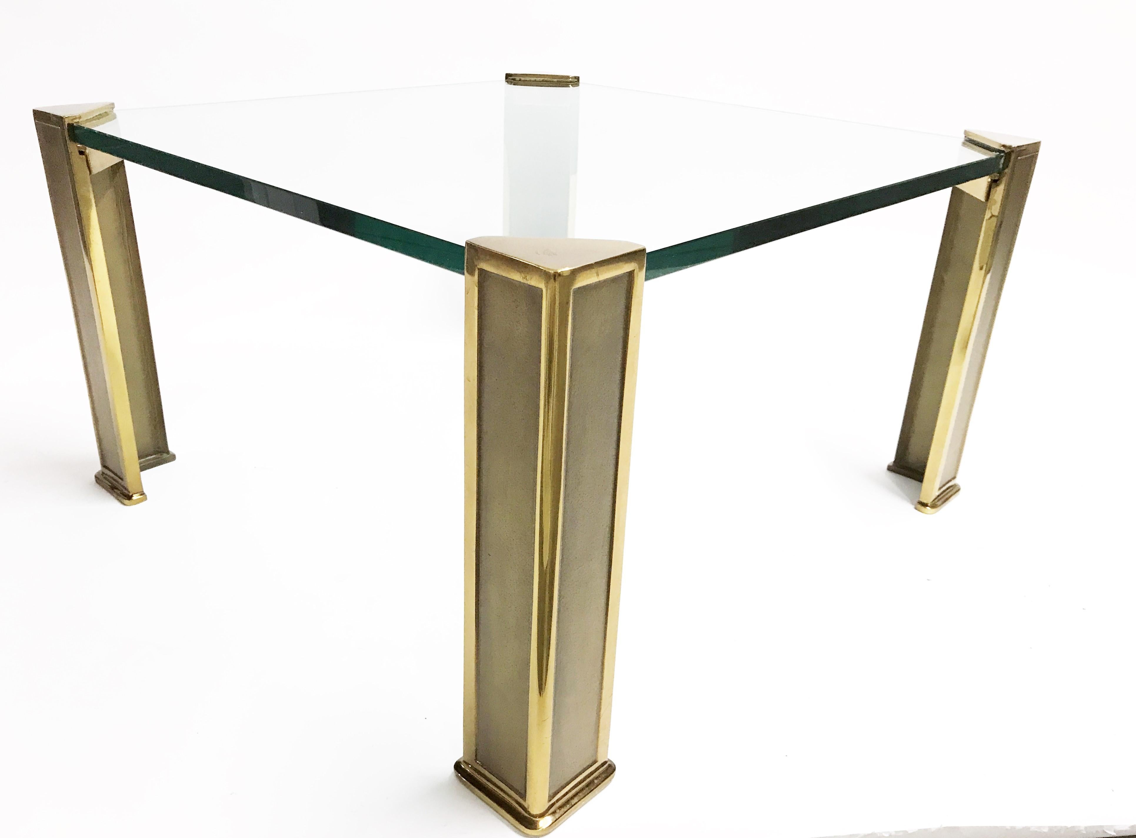 German Bronze Coffee Table by Peter Ghyczy, 1970s