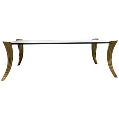 Bronze Coffee Table by Peter Ghyczy, 1970s