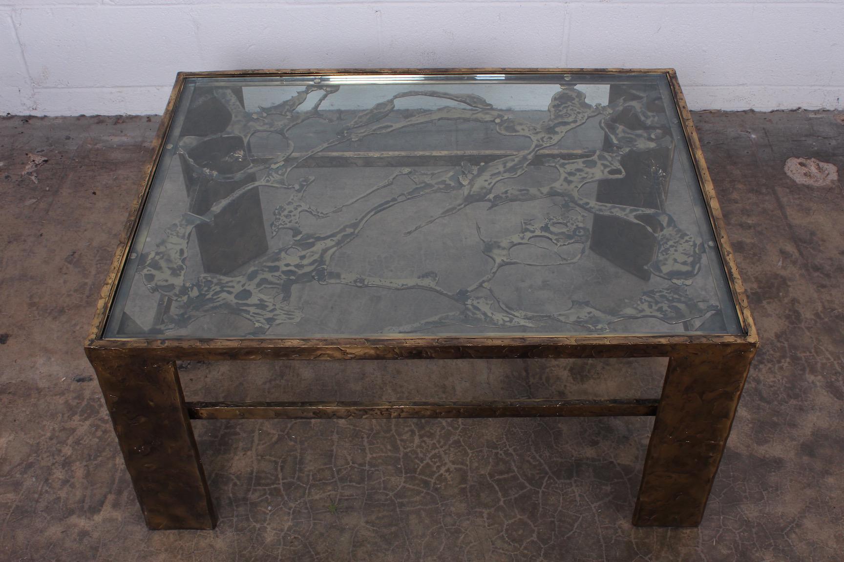 Bronze Coffee Table by Silas Seandel In Good Condition In Dallas, TX