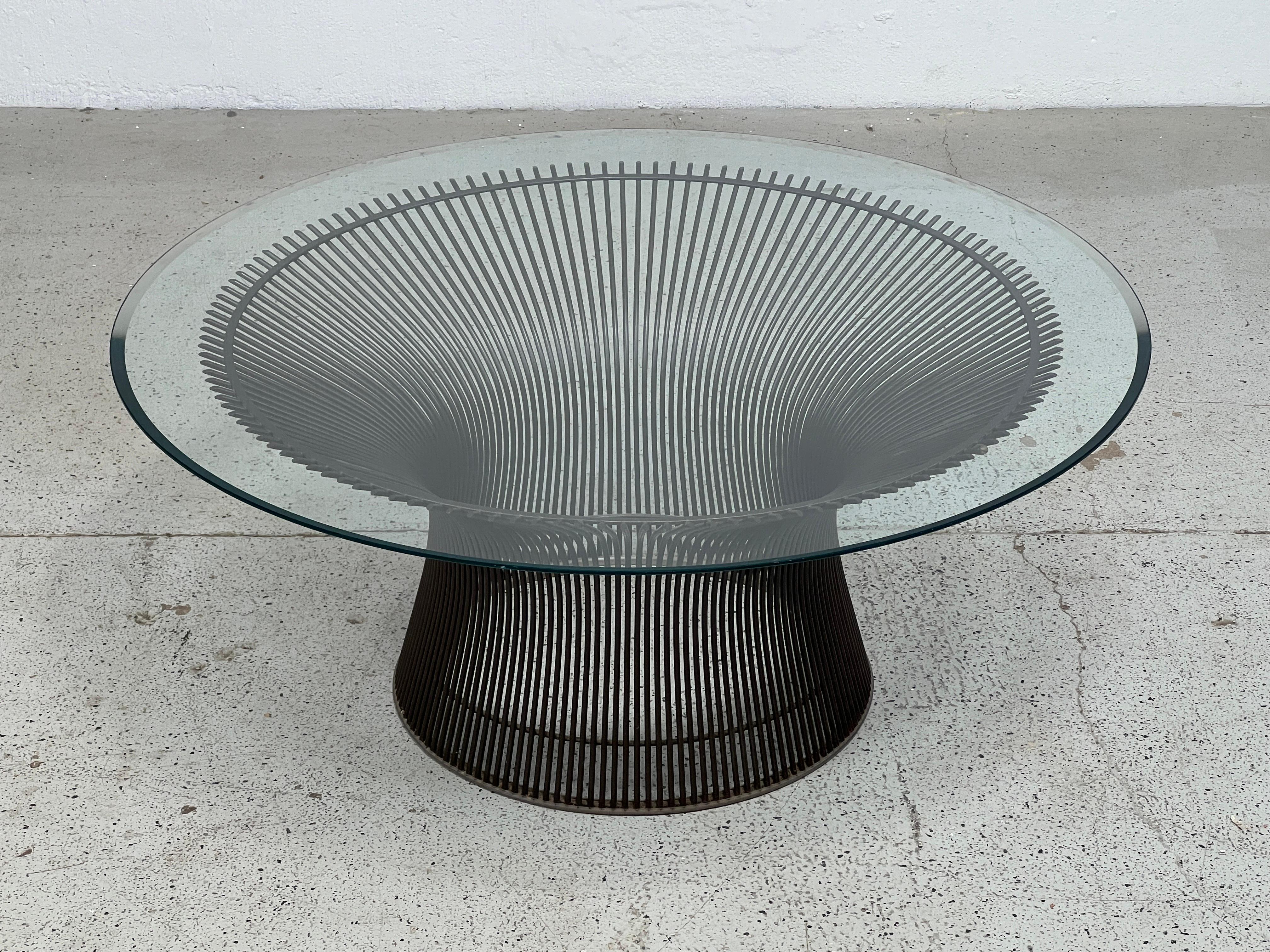 Late 20th Century Bronze Coffee Table by Warren Platner